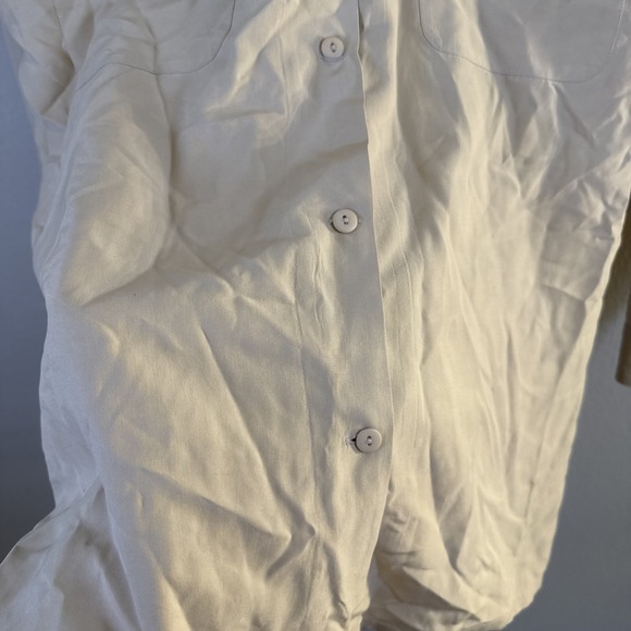 Annie Alexander Womens Pure Silk Brown Long Sleeve Workshirt America Size L - Picture 6 of 10